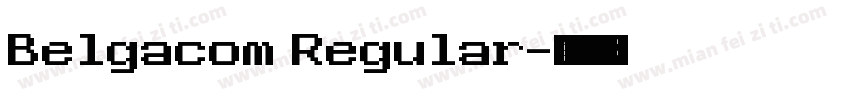 Belgacom Regular字体转换